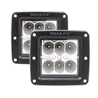 TrailFX Driving Light - 3 Inch Square, 18 Watt Blubs Amp Draw 1.4 AMP At 12 Volts (3X2F2)