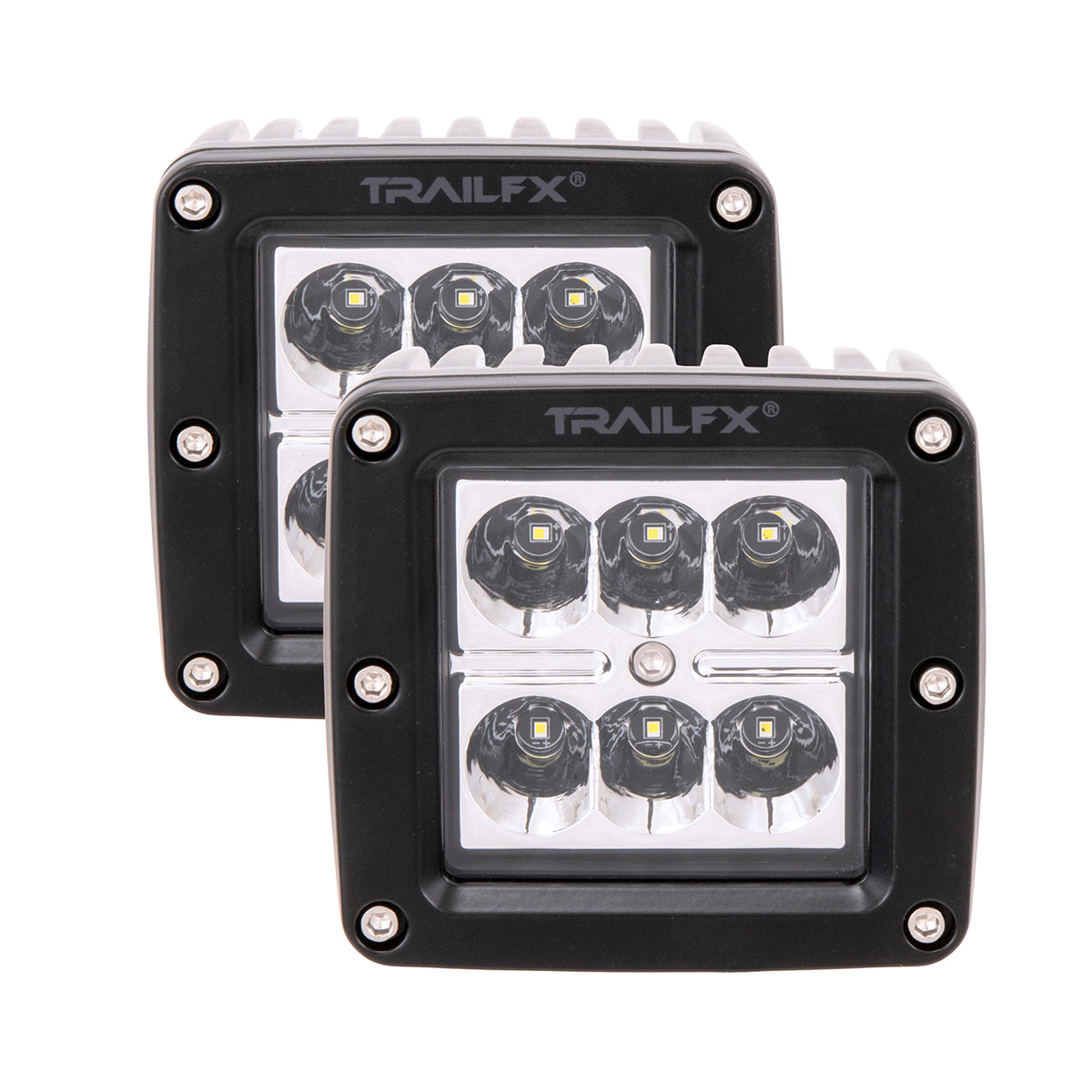 TrailFX Driving Light - 3 Inch Square, 20 Watt Blubs Amp Draw 1.4 AMP At 12 Volts (3X2S2)
