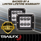 TrailFX Driving Light - 3 Inch Square, 20 Watt Blubs Amp Draw 1.4 AMP At 12 Volts (3X2S2)