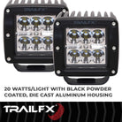 TrailFX Driving Light - 8 Degree Spot Beam, 1620 Raw Lumens/ 940 Effective Lumens (3X2CSPPR)