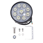 TrailFX Work Light - White Light with Amber Flashing Option, Pedestal Mount, 45 (4RNDWLAMF1)