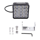TrailFX Work Light - White Light with Amber Flashing Option, Pedestal Mount, 80 (4X4WLAMF1)