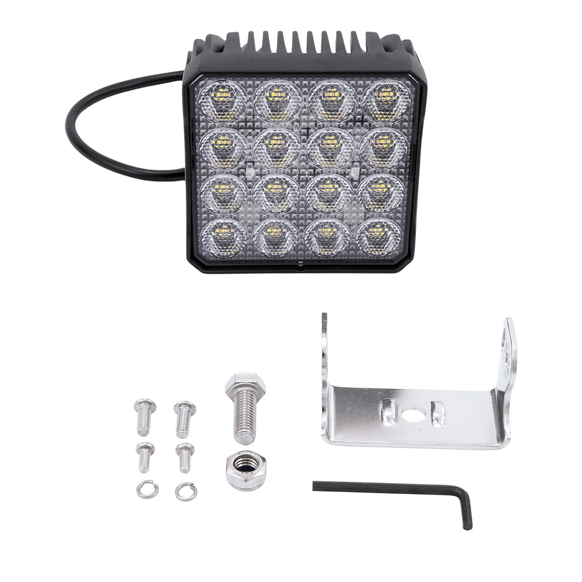 TrailFX Work Light - White Light with Amber Flashing Option, Pedestal Mount, 80 (4X4WLAMF1)