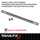 TrailFX Light Bar - 8 Degree Spot/ 90 Degree Flood Beam Combination, 25920 Raw/ (50DRSCM)