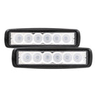 TrailFX Work Light - Pedestal Mount, 18 Watts, 90 Degree Flood Beam, 2520 Raw/ (6SRUTLF2)