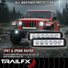 TrailFX Work Light - Pedestal Mount, 18 Watts, 25 Degree Spot Beam, 2520 Raw/ (6SRUTLS2)