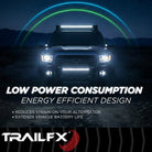 TrailFX Driving Light - 7 Inch Round, 80 Watt Blubs Amp Draw 3.38 AMP At 12 Volts (7RNDF2)