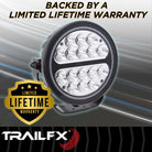 TrailFX Driving Light - 7 Inch Round, 80 Watt Blubs Amp Draw 5.5 AMP At 12 Volts (7RNDS2)