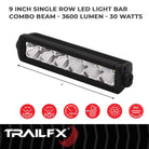 TrailFX Light Bar - 8 Degree Spot/ 90 Degree Flood Beam Combination, 3600 Raw/ (9SRSCM)
