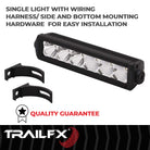 TrailFX Light Bar - 8 Degree Spot/ 90 Degree Flood Beam Combination, 3600 Raw/ (9SRSCM)