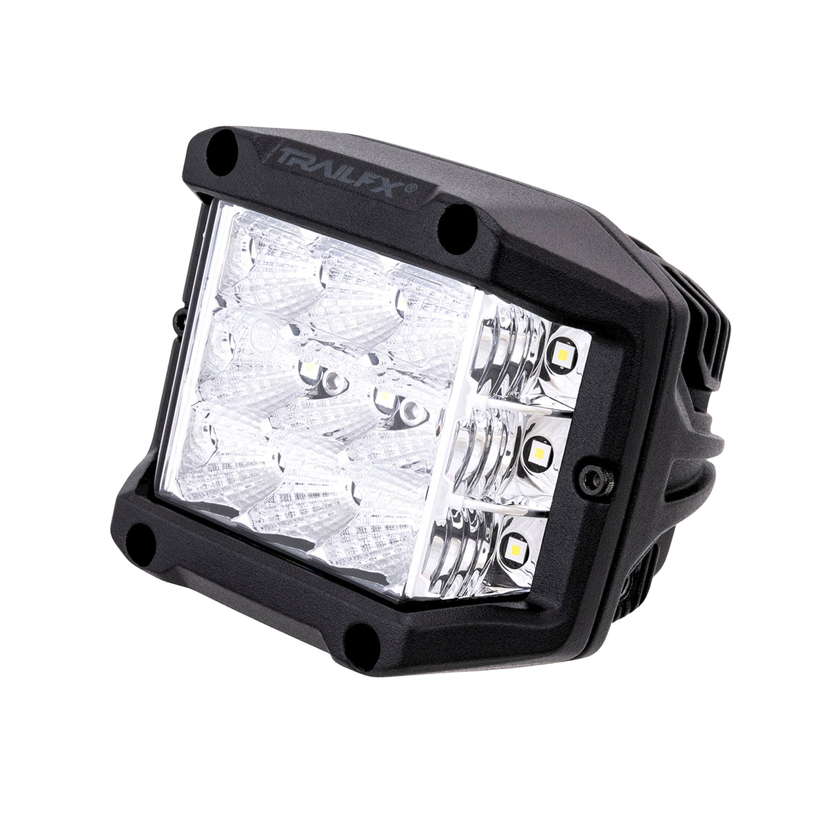 TrailFX Driving Light - 4 Inch Square, 75 Watt Blubs Amp Draw 2.2 AMP At 12 Volts (PODSIDF1)