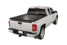 TrailFX Tonneau Cover For Chevrolet, GMC Trucks - Soft Tri-Fold Non-Lockable Black Vinyl With Alum Rails (TFX1115)