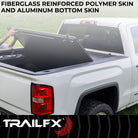 TrailFX Tonneau Cover For Ford Ranger - Low Profile, Lockable Using Tailgate Handle Lock, Black (TFX3527)