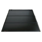 TrailFX Tonneau Cover For Toyota Tundra - Hard Tri Fold Non-Lockable Black Aluminum With Carpeted (TFX5704)