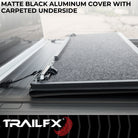 TrailFX Tonneau Cover For Toyota Tacoma - 2 Folds/ 3 Panels, 3 Riding Positions, Lockable, Black (TFX5710)