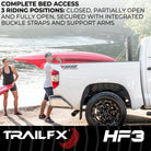 TrailFX Tonneau Cover For Nissan Frontier - 3 Folds/ 3 Panels, 3 Riding Positions, Lockable, Gloss (TFX8009)