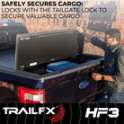 TrailFX Tonneau Cover For Toyota Tundra - 3 Folds/ 3 Panels, 3 Riding Positions, Lockable, Gloss (TFX8015)