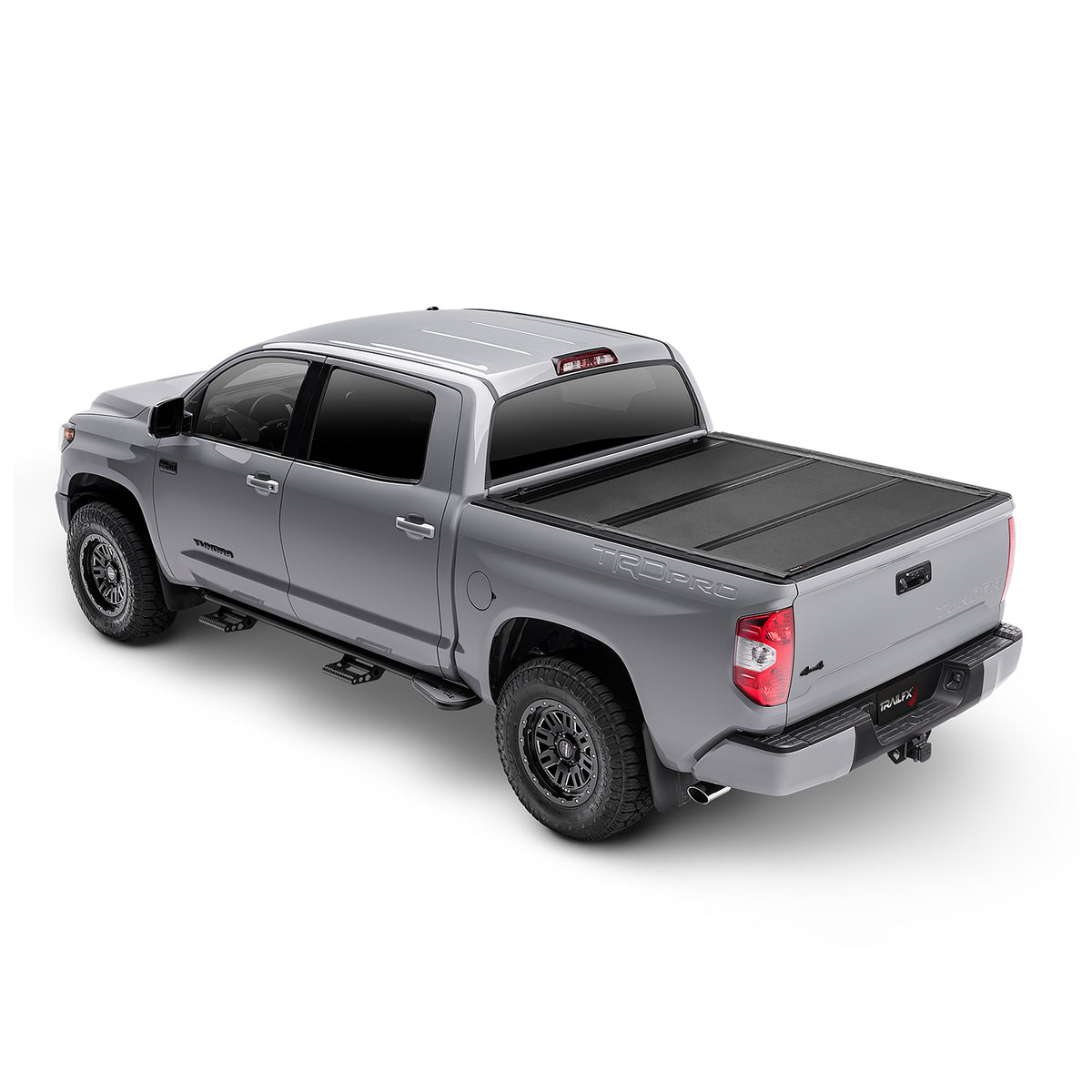 TrailFX Tonneau Cover For Toyota Tundra - 3 Folds/ 3 Panels, 3 Riding Positions, Lockable, Gloss (TFX8016)