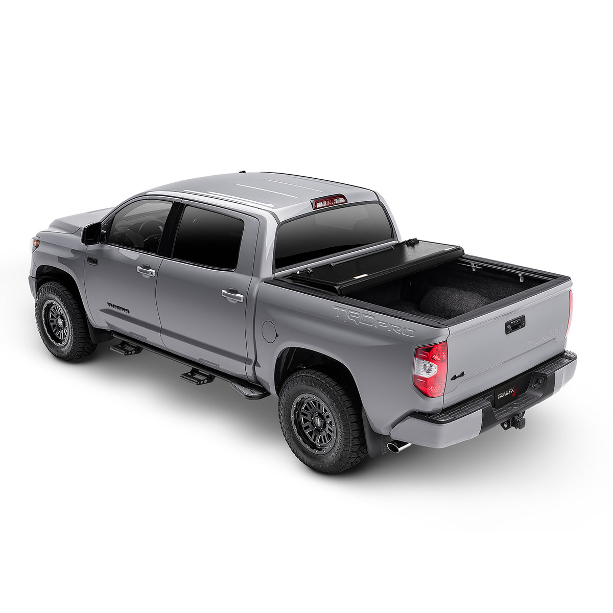 TrailFX Tonneau Cover For Toyota Tundra - 3 Folds/ 3 Panels, 3 Riding Positions, Lockable, Gloss (TFX8016)