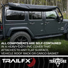 TrailFX Portable Awning - Manual, 8 Foot Length x 8 Foot Extension, With Aluminum (AWN003)