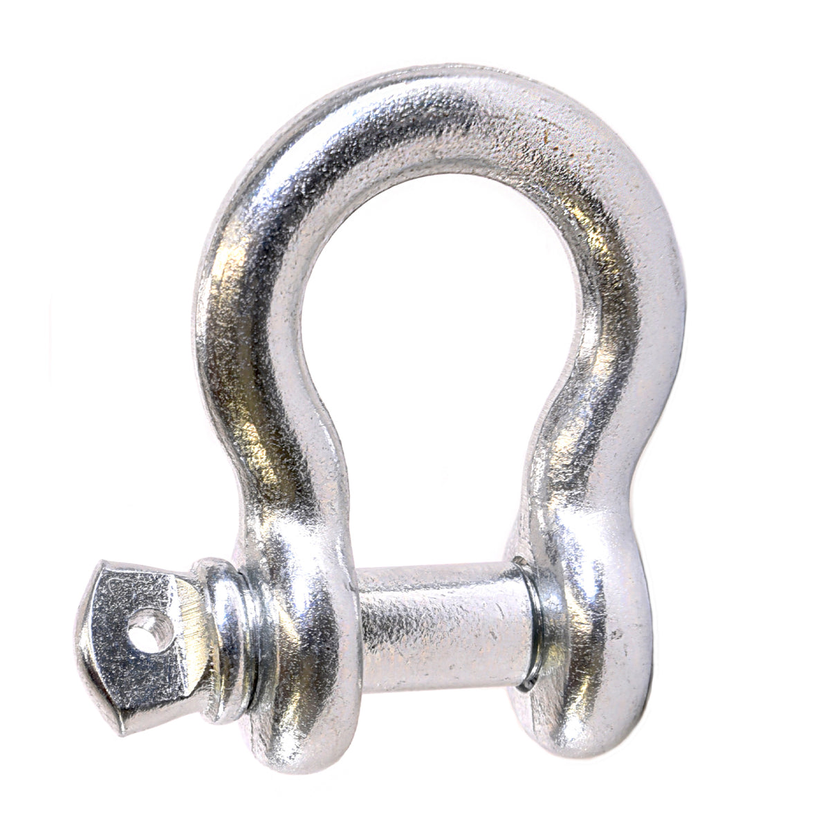 TrailFX Bumper D-Ring - 9,500 Pound Weight Rating, Silver, Steel, Single (WA044)