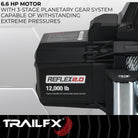 TrailFX Winch - 12 Volt Electric, 12000 Pound Line Pull Capacity, 94 Foot (WR212B)