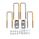 TrailFX Suspension Leaf Spring Block Kit For Chevrolet Silverado 1500, GMC Sierra 1500 - Includes 2 Rear Blocks/4 U-Bolts And Hardware (BUG01)