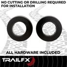 TrailFX Suspension Leveling Kit For Ram 2500, Ram 3500 - 1-3/4 Inch Lift, Upper Coil Spring Spacers, Steel, With (D17LL1)