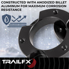TrailFX Suspension Leveling Kit For Ford Bronco - 1-1/2 Inch Lift, Strut Assembly Spacers, With Spacers/ (F15LL3)