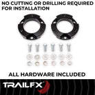 TrailFX Suspension Leveling Kit For Ford Bronco - 1-1/2 Inch Lift, Strut Assembly Spacers, With Spacers/ (F15LL3)