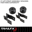 TrailFX Suspension Leveling Kit For Ford F-250 Super Duty, Ford F-350 Super Duty - Coil Spring Spacers, With Spacers/ Installation Hardware (F20LL4)