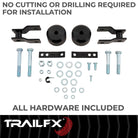 TrailFX Suspension Leveling Kit For Ford F-250 Super Duty, Ford F-350 Super Duty - Coil Spring Spacers, With Spacers/ Installation Hardware (F20LL4)