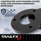 TrailFX Suspension Leveling Kit For Chevrolet Colorado, GMC Canyon - 1 Inch Lift, Upper Strut Assembly Spacers, Steel, With (G10LL1)