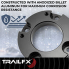 TrailFX Suspension Leveling Kit For Toyota Tacoma - 1-1/2 Inch Lift, Strut Assembly Spacers, With Spacers/ (T15LL2)