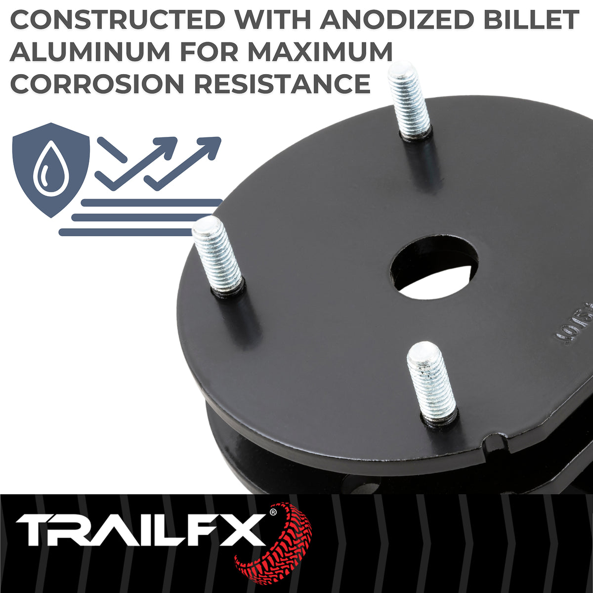 TrailFX Suspension Leveling Kit For Toyota Tundra - Strut Assembly Spacers, With Spacers/ Installation Hardware (T20LL2)