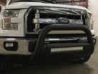 TrailFX Bull Bar For Chevrolet, GMC Trucks - 3-1/2 Inch Diameter, With Skid Plate, With 20 Inch Double (B1603BKIT)
