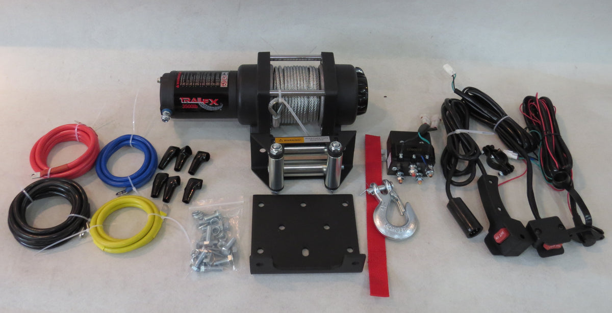 TrailFX Winch - ATV/UTV Mounted Recovery WIn 250 Amp Electric 4500 Pound (W45B)