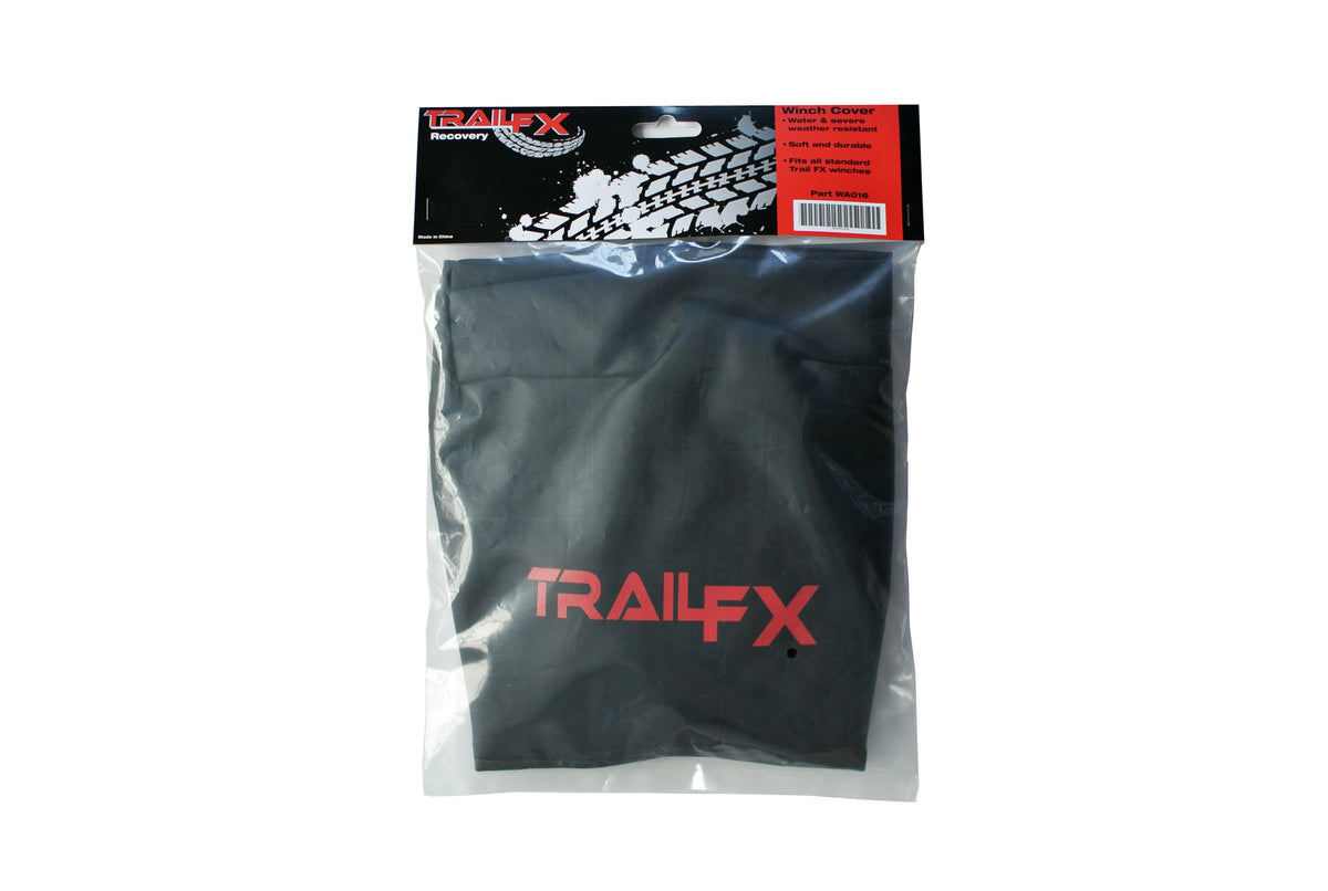 TrailFX Winch Cover - For Trail FX Winches W08B/ W10B/ W12B Orange With Trail FX (WA016)
