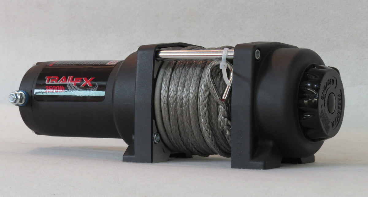 TrailFX Winch - ATV/UTV Mounted Recovery 250 Amp Electric 3500 Pound Line (WS35B)
