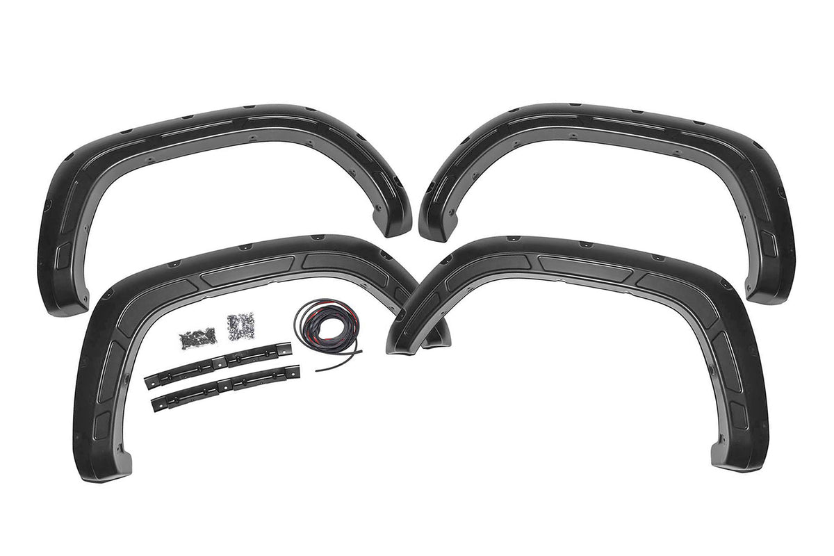 Rough Country  Fender Flares | Defender | 202 Black Onyx | Toyota Tacoma 2WD/4WD (2016-2023)