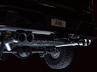 AWE Tuning 22-23 GMC Sierra 1500 AT4X 6.2L 0FG Catback Split Dual (Flat Bumper) - Chrome Silver Tips