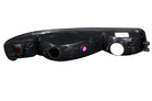 ANZO 1999-2006 GMC Sierra 1500 Euro Parking Lights Black w/ Amber Reflector