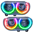 Oracle 08-14 Dodge Challenger SMD HL (Non-HID) - ColorSHIFT w/o Controller