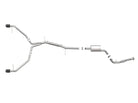 aFe 17-19 Audi A4 (B9) MACH Force-Xp 3in to 2.5in 304 SS Cat-Back Exhaust System-Dual Carbon Tips