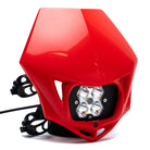 Baja Designs Squadron 2.0 Sport (Spot) - Clear A/C w/MC Race LED Light - Red