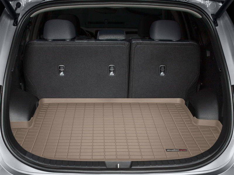 WeatherTech 2021+ Hyundai Santa Fe (Behind 2nd Row) Cargo Liners - Tan
