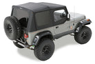 Bestop 03-06 Jeep Wrangler TJ Replace A-Top (Black Diamond Sailcloth Tinted Windows Upper Door Skin)