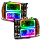 Oracle 07-13 GMC Sierra SMD HL - Square Ring Design - ColorSHIFT w/o Controller