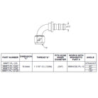 Mishimoto 45-Degree Push Lock Fitting -12AN