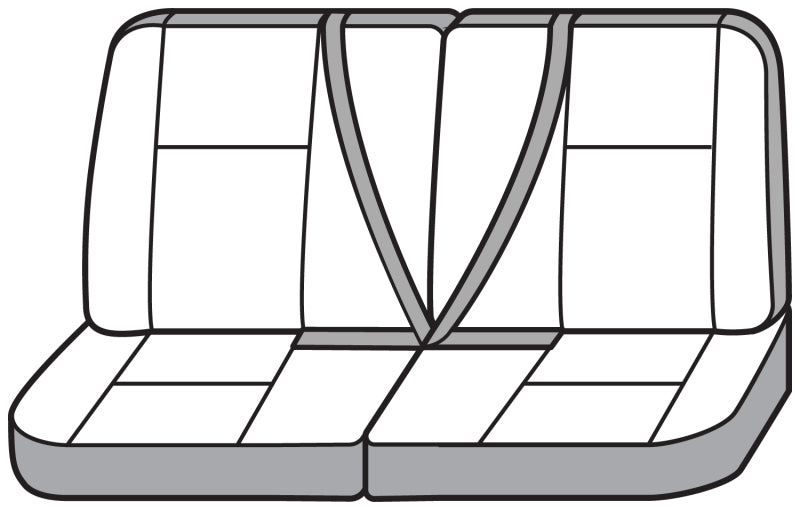 Covercraft 10-24 Chevrolet Express/GMC Polycotton SeatSaver Custom Second Row Seat Covers - Grey